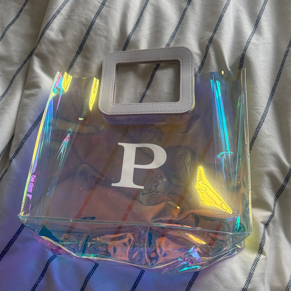 Holographic Tote Bag with Square Handle